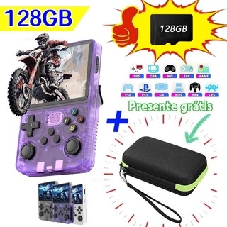 【128GB】R36S console portatil, R36S Arkos 2.0 Console De Jogos Portátil Retrô，39.000 jogos,vídeo game portátil，r35s arkos em Oferta na Shopee
