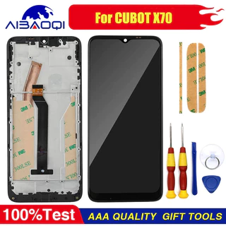 XUNQIYI Nova Tela de Toque Original Para CUBOT X70 Display LCD Com Moldura Capa Peças de Substituição Perfeitas