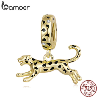 Bamoer 925 Prata Esterlina Charme Leopardo Pingente DIY Para Pulseira Presentes Mulheres em Oferta na Shopee