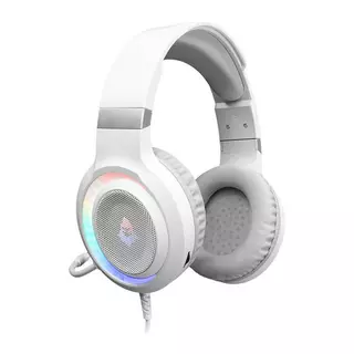 Headset Gamer Mancer Twilight, Rainbow, Drivers 50mm, Branco, MCR-TLT-WH01