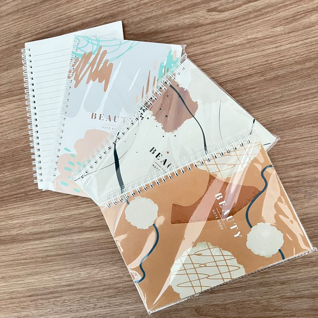 Caderno Espiral Abstrato Beauty Perfeito para Estudos e Trabalho