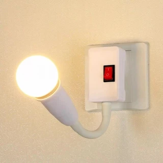 1/2/3 Tomada De Lâmpada E27 110-220V Extensor De Soquete Doméstico Com Interruptor Dois Plugues