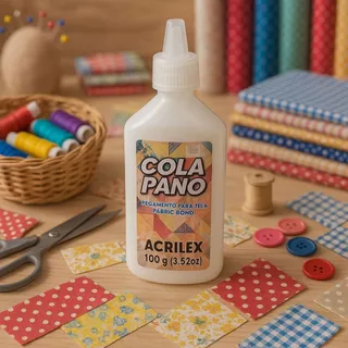 Cola Pano 100g Acrilex – Kit com 1, 2 ou 3 Unidades – Cola para Feltro Artesanato e Tecido