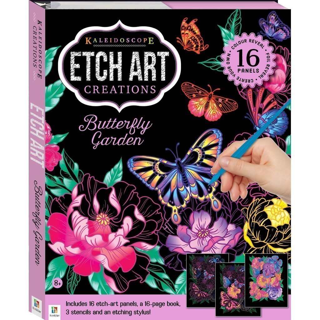 Criações de Arte Criaturas Kit Etch Art com Painéis para Raspar e Acessórios
