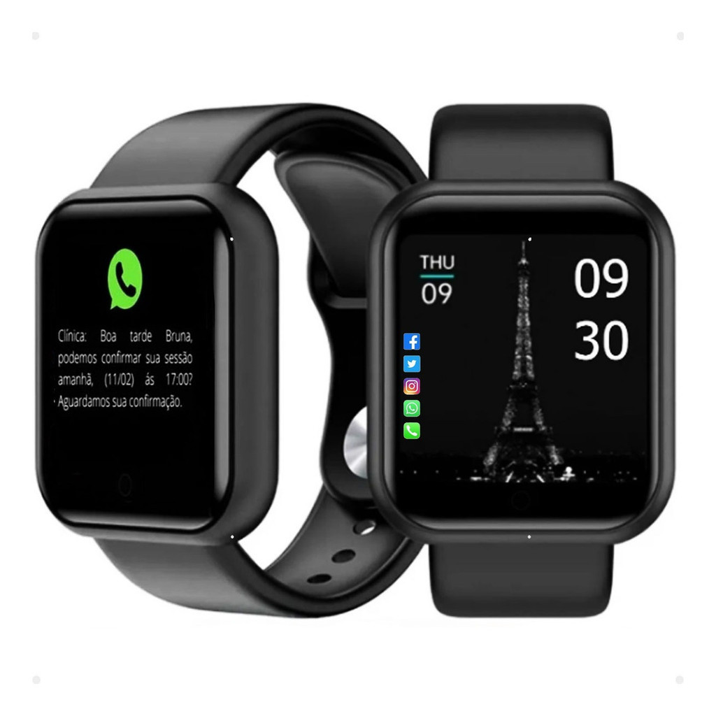 Relógio Smartwatch D20 Digital Inteligente Bluetooth homem Mulher Criança
