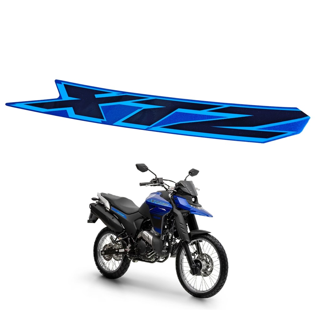 ADESIVO GRÁFICO CAPA TANQUE DIREITO XTZ LANDER 250 2025 AZUL