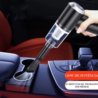 Mini Aspirador de Pó Portátil Recarregável 3 em 1 – Sem Fio, Soprador, com Bicos e Filtro Lavável
