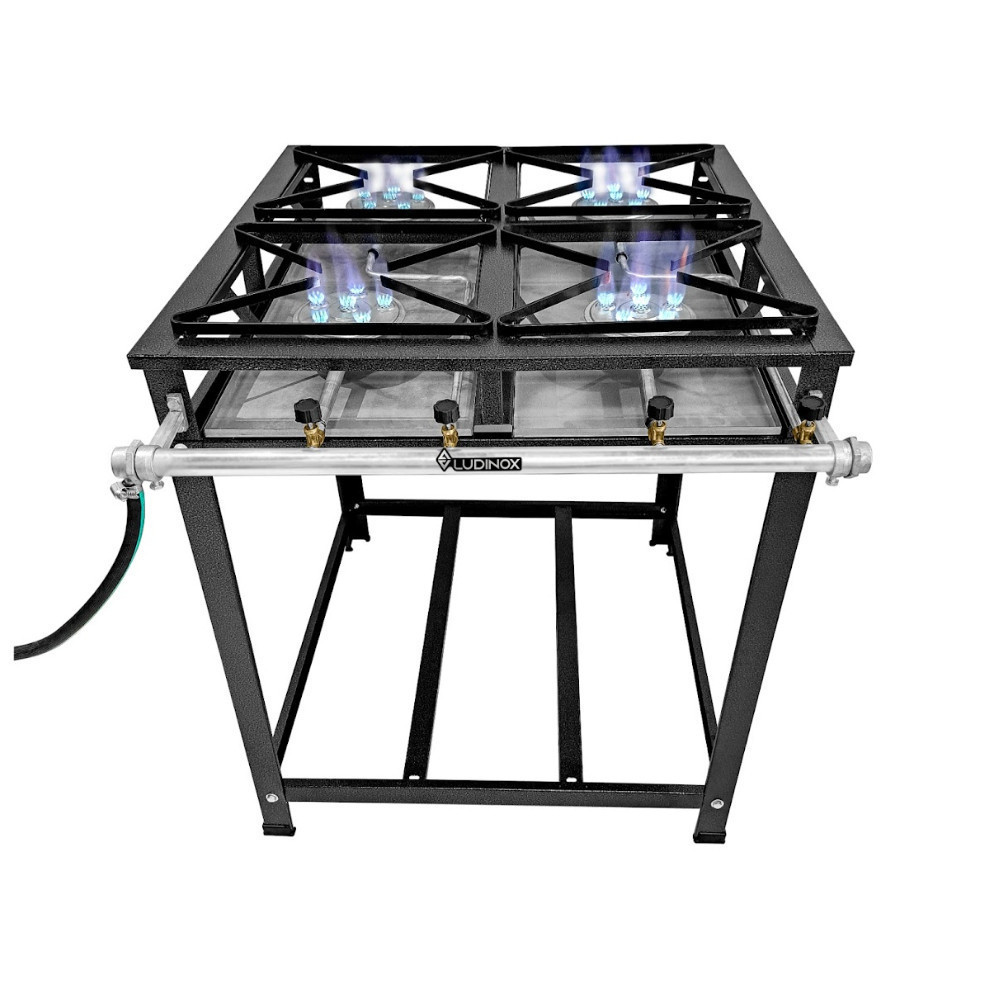 Fogão 4 Bocas 30x30 Piso Industrial Alta Pressão Perfil 5 Qu