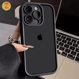 Capa Para iPhone 17 16 15 14 13 12 11 Pro Max Plus Air XR Anti Queda Silicone Apple Logotipo Softcase ZBCase