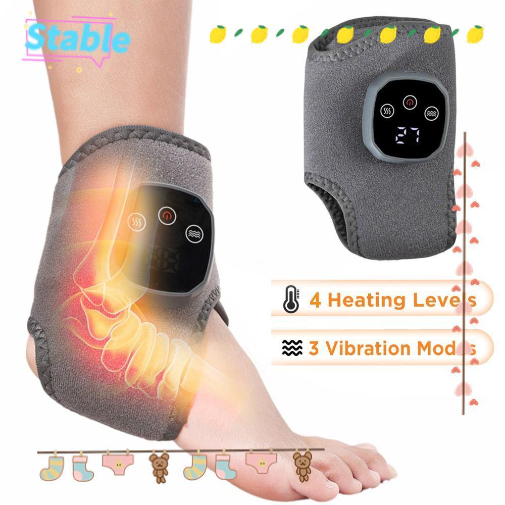 Massageador De Pés Estável , Calor Elétrico E Vibração , 4 Níveis De , Tornozelo , Terapia De Compressa Quente Infraverm