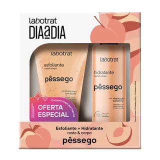 Kit Hidratante Labotrat Pêssego 190ml + Esfoliante Dia a Dia Pêssego 150g em Oferta na Shopee