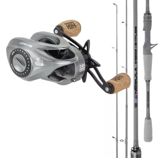 Carretilha Zaire Drag 9kg Com Vara Nebula 8-17 lbs Albatroz em Oferta na Shopee