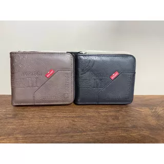 Carteira Masculina Com Zíper Prática Segura