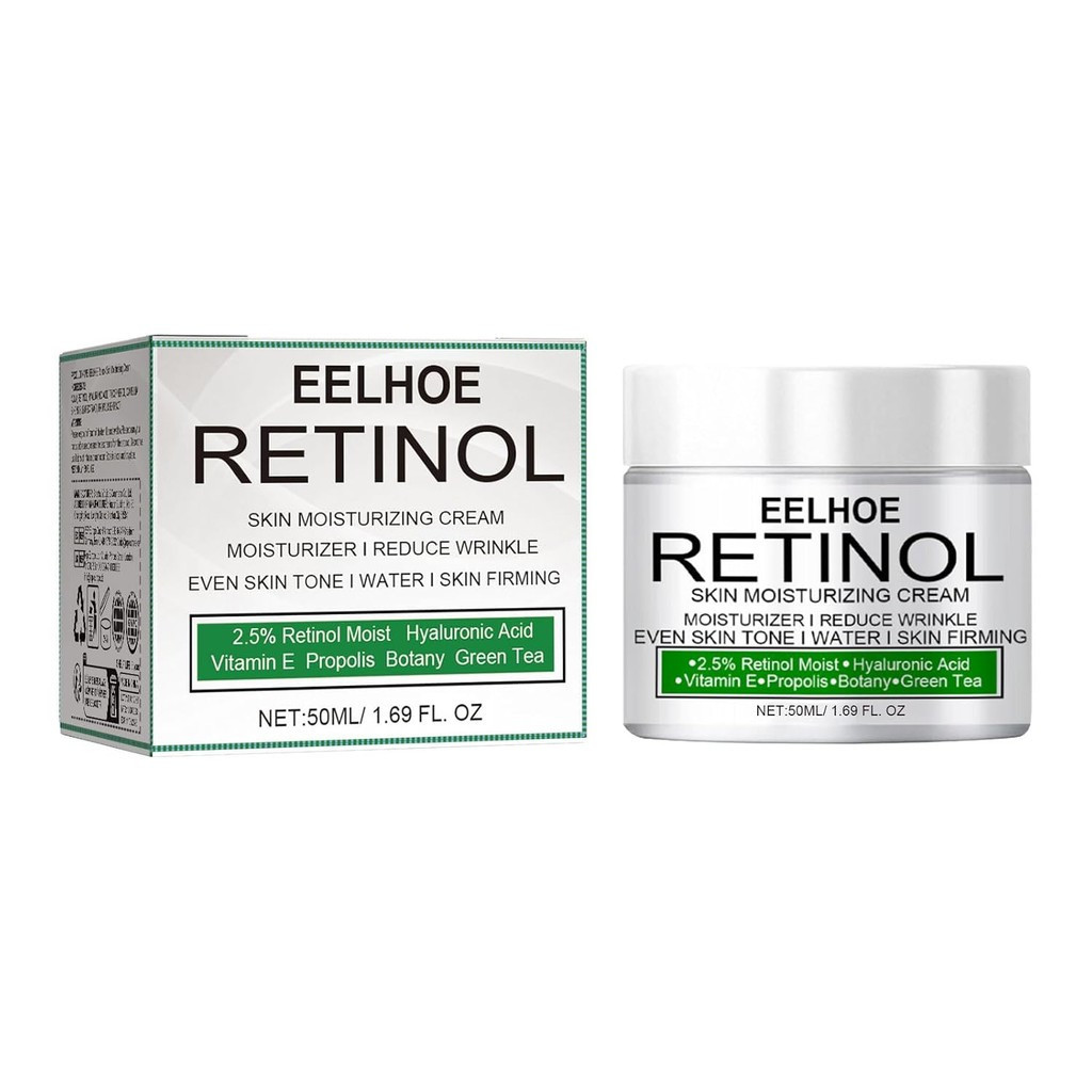 Creme de Retinol para o Rosto 2,5% - Hidratante Anti-Envelhecimento com ...