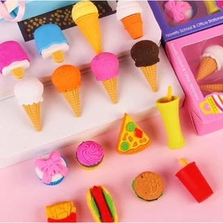 Borrachas Kawaii de Sobremesas – Kit com 4 Unidades