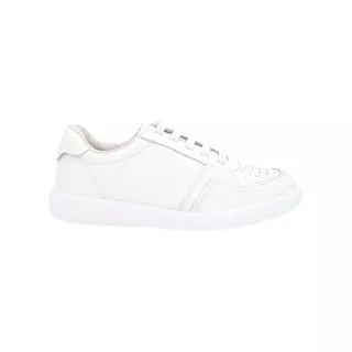 Tenis Feminino Usaflex Couro Casual Cadarço Elastico Branco em Oferta na Shopee