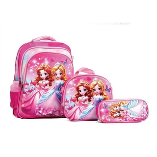 Material escolar infantil lancheira caixa impressa em 3D menina com lâmpada em Oferta na Shopee