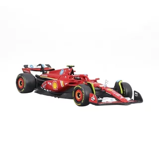 Carrinho Miniatura Burago Ferrari SF-24 F1 1:43 - Sainz com Capacete em Oferta na Shopee