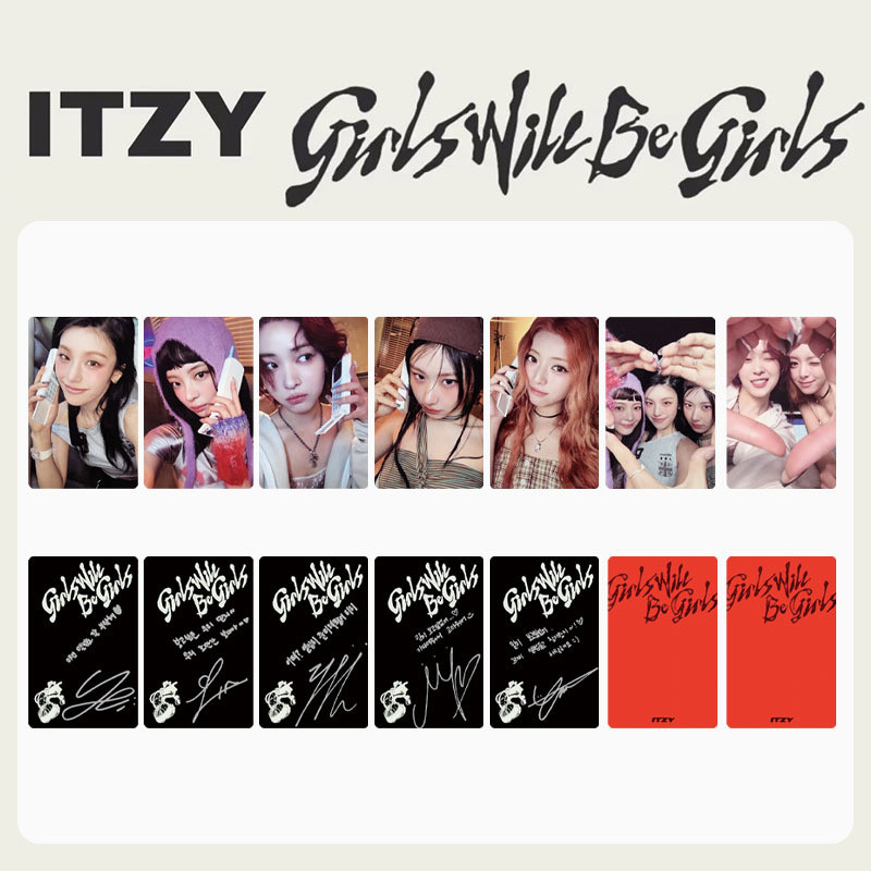 2-7 Unidades/Conjunto ITZY TUNNEL VISION Álbum Lomo Card Meninas
