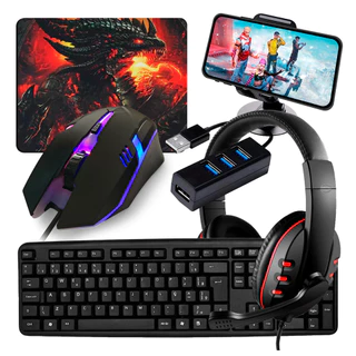 Kit Mobilador Gamer Completo Com Headset Gamer em Oferta na Shopee