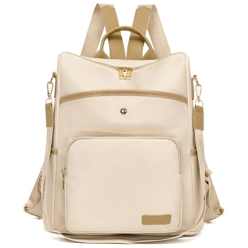 Mochila feminina fashion, portátil e de grande capacidade, à prova d'água