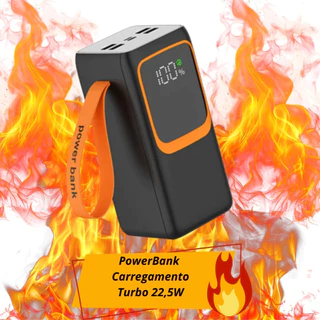 Novo Power Bank Turbo Carregador Portátil 50.000 mAh 30.000 22.5w 20.000 Super Rápido Tipo-C G1XX