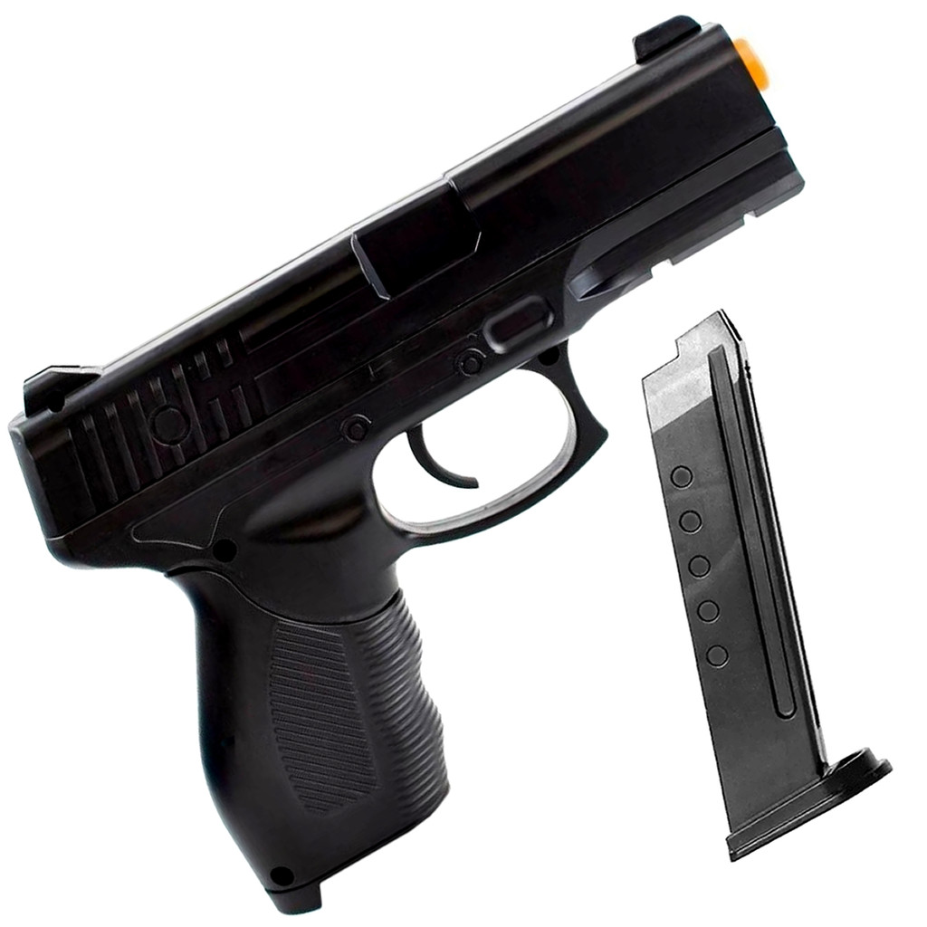 Pistola Airsoft 6mm Mola Spring V310 24/7 + 1000 BBs Rossi + Óleo