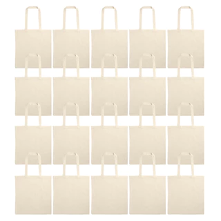 Kit 20 Ecobag Bolsa Sacola Lisa Sustentável em Oferta na Shopee