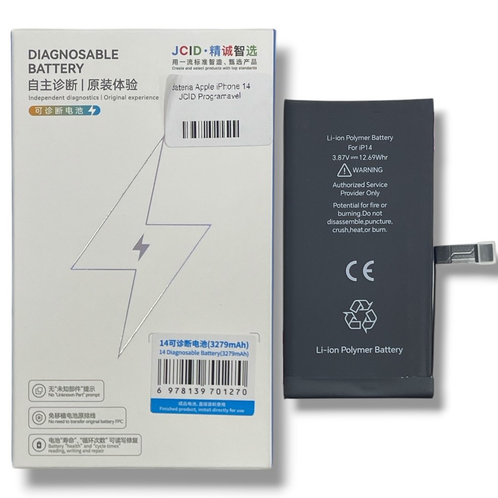 Bateria Apple iPhone 14 JCID Programavel Diagnóstico | Shopee Brasil