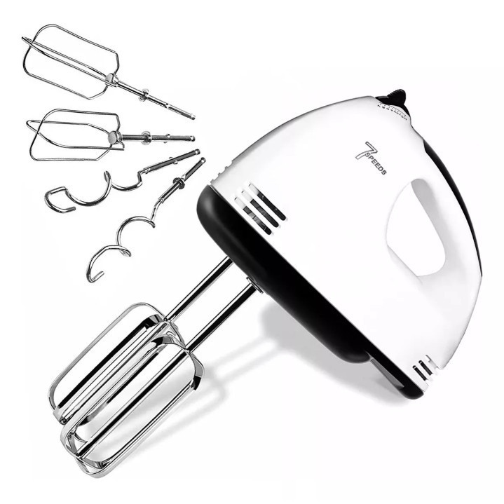 Batedeira De Mão Elétrica Bolo Chantilly 7 Velocidades 260W 
