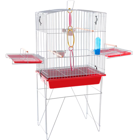 Gaiola Calopsita Mansa Acessórios Completa Para Pássaros Aves A