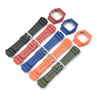 Pulseira + Capa Para Ca-sio DW-5600/5000/5025/5030 GW-B5600 G-5600E M5610/M5600 GLX GB-M5600B TPU