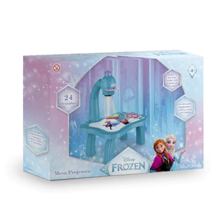 Mesa Projetora Frozen Multikids com 24 Desenhos - BR2534 em Oferta na Shopee