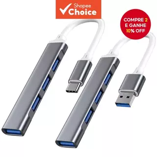HUB USB USB3.0 OTG Type C Multi Splitter 4 Em 1 Adaptador Para Xiaomi Lenovo Macbook PC Laptop em Oferta na Shopee