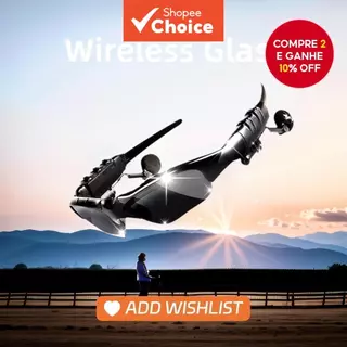 Óculos De Sol Sem Fio Bluetooth , Fone De Ouvido Estéreo Inteligente Com Redução De Ruído Microfone Para Dirigir , Cicli em Oferta na Shopee