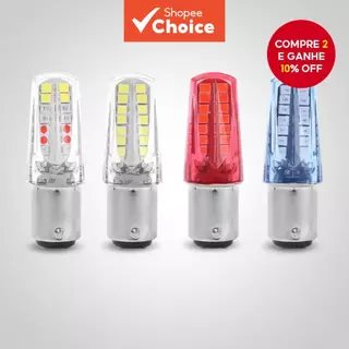 1157 BA15D LED Luz de Freio para Motocicleta - Luz Traseira de Estacionamento Piscante e Seta em Oferta na Shopee