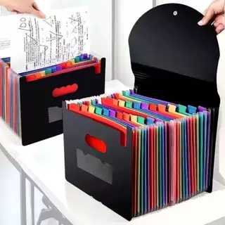 Pasta Organizadora Arquivos Sanfonada Expansível Divisórias Folha A4 Documentos 13  marisa em Oferta na Shopee