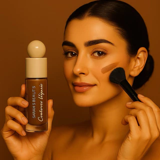 Contorno Líquido Sarah’s Beauty Maquiagem Facial Alta Pigmentação Efeito Natural e Definição Profissional Rare Beauty