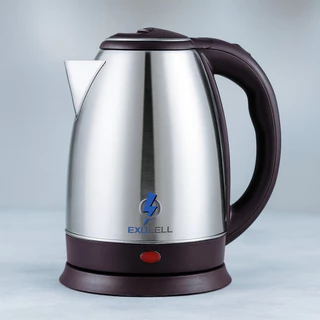 Chaleira Elétrica de Aço Inox 1.8L de 110V Ferve Água Rápido com luz