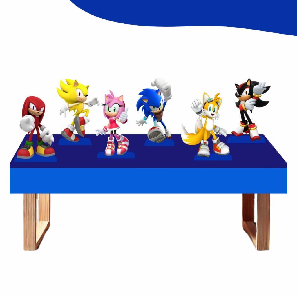 Kit 6 Displays de Mesa 20cm MDF 3mm - Sonic | Shopee Brasil