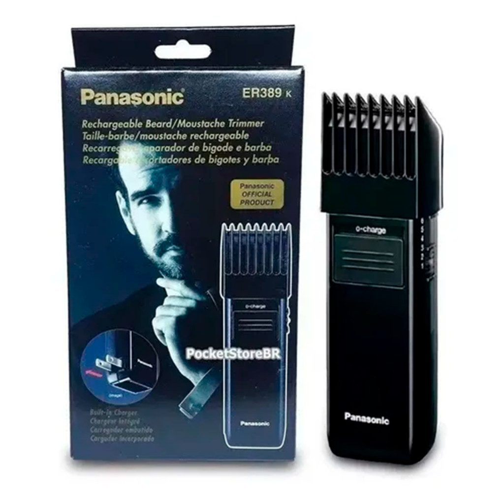 Maquina Panasonic Barba Pezinho Para Cortar Cabelo ER389k | Shopee Brasil