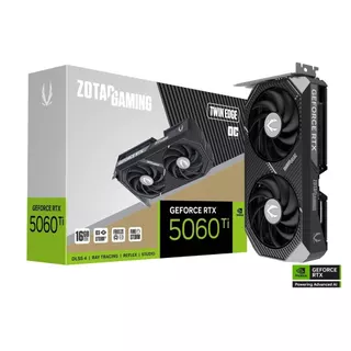 Placa De Video Zotac Gaming Geforce RTX 5060 TI 16gb Twin Edge OC - ZT-B50620H-10M