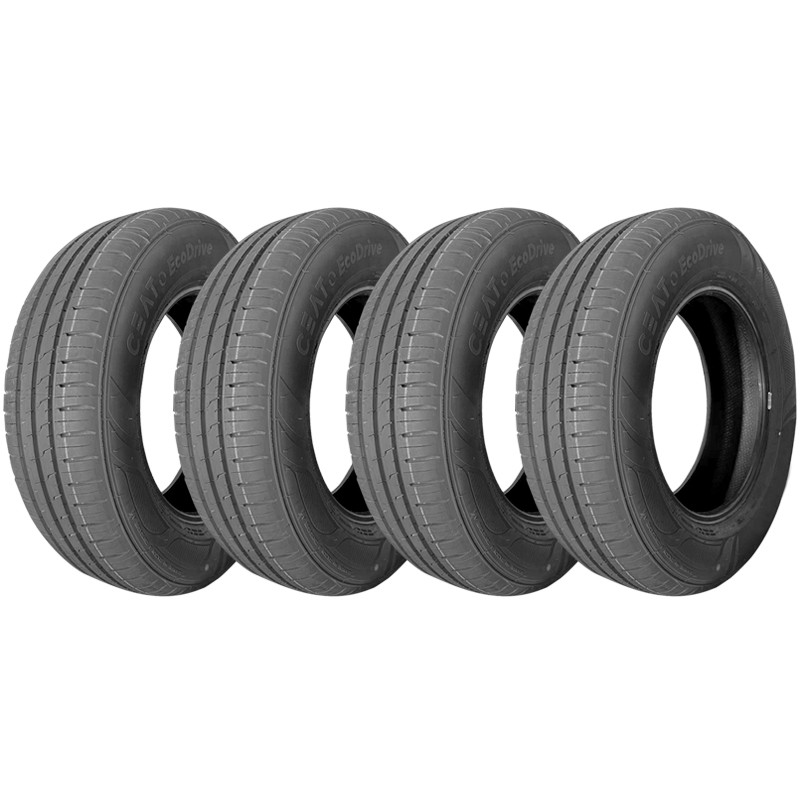 Kit 4 Pneu CEAT Aro 13 175/70R13 82T Ecodrive