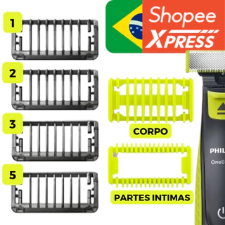 Pentes 1mm 3mm 5mm Para Barbeador Elétrico Philips Oneblade Compativel com diversos modelos Marca Padie