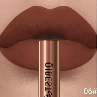 Matte Velvet Lip Gloss Batom Brilhante Marrom Nu Tint À Prova D'água De Longa Duração Mulheres Lábios Maquiagem em Oferta na Shopee