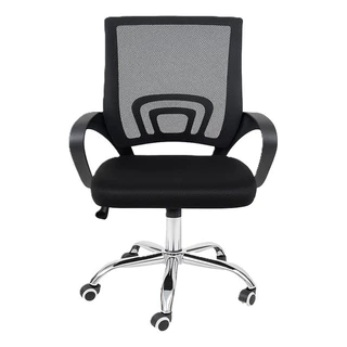Cadeira De Escritório Mesh Preta Ergonômica Oferta
