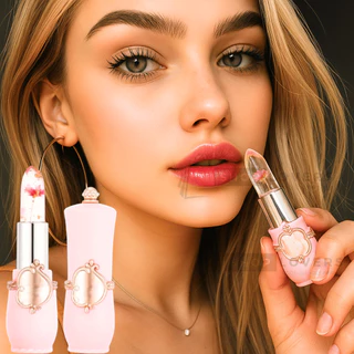 Batom Mágico Flor de Cristal 24Horas Brilho Labial, Hidratação e Cor que Ajusta ao pH dos Lábios em Oferta na Shopee