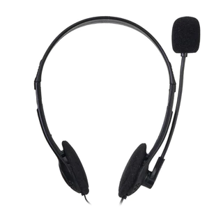 Headset Office Keytime Standard Com Microfone 30mm 3.5mm Preto- KYT00026