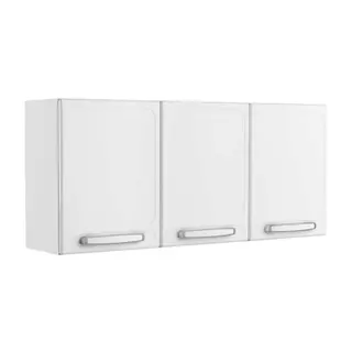 Armário Aéreo Aço Para Cozinha 3 Portas 1 Prateleira Branco em Oferta na Shopee