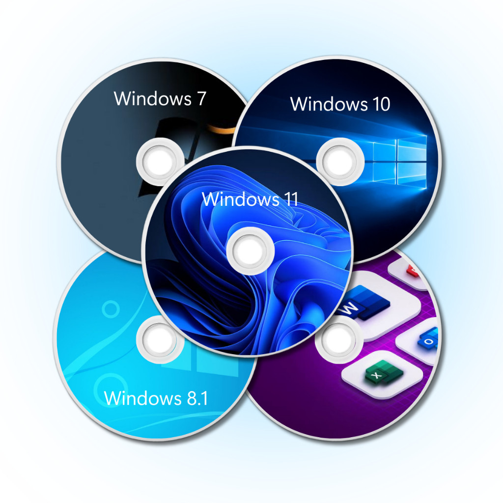 Dvd Cd Windows 11 10 8.1 7 xp office programs e driver bootavel ...